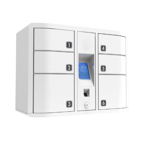 6-bay smart locker
